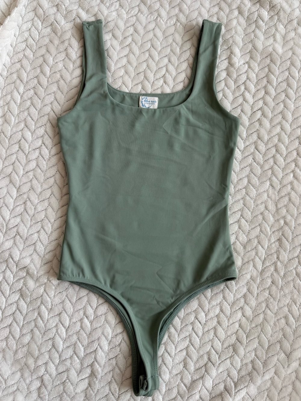 Sage green tank top bodysuit women’s XS